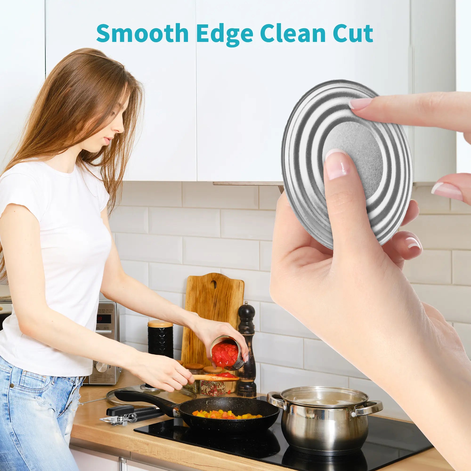 Stainless Steel Manual Can Bottle Opener | Smooth Edge Kitchen Tool
