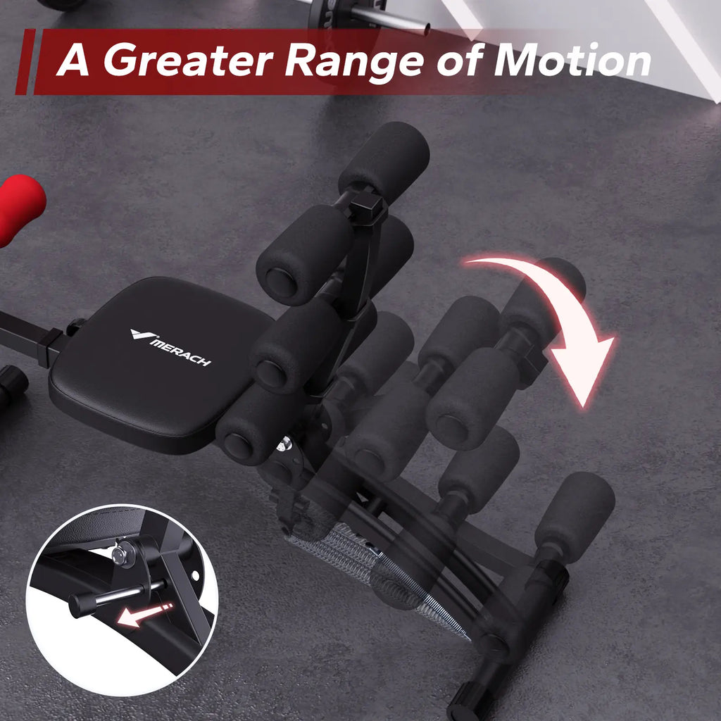 Anti-Shake Triangular Adjustable Weight Bench 300LBS, Padded Backrest Home Dumbbell Workout Bench
