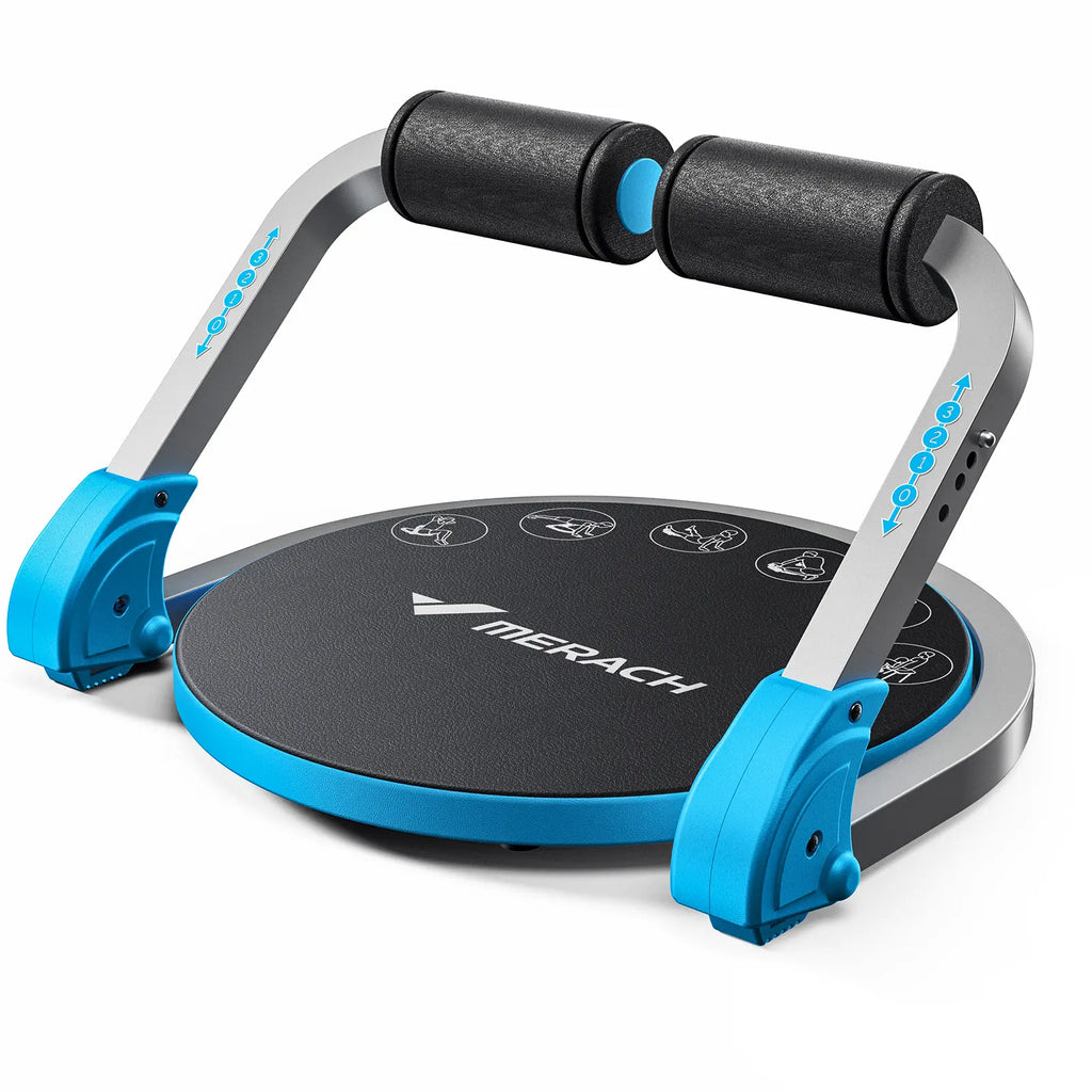 Stable 3-Level Adjustable Sit-Up Ab Crunch Machine, Compact Core Trainer for Home Abdominal Shaping